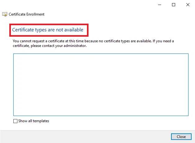 Certificate-types
